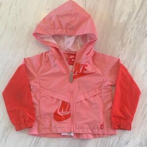 Nike Pink and Red Kids' windbreaker lightweight Jacket, size 3T